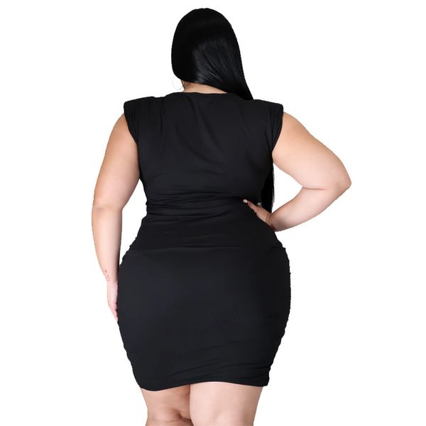 dress for women autumn ladys plus size solid party dress females o-neck sleeveless shoulder pad bodycon mini dresses, White
dress for women autumn ladys plus size solid party dress females o-neck sleeveless shoulder pad bodycon mini dresses, White