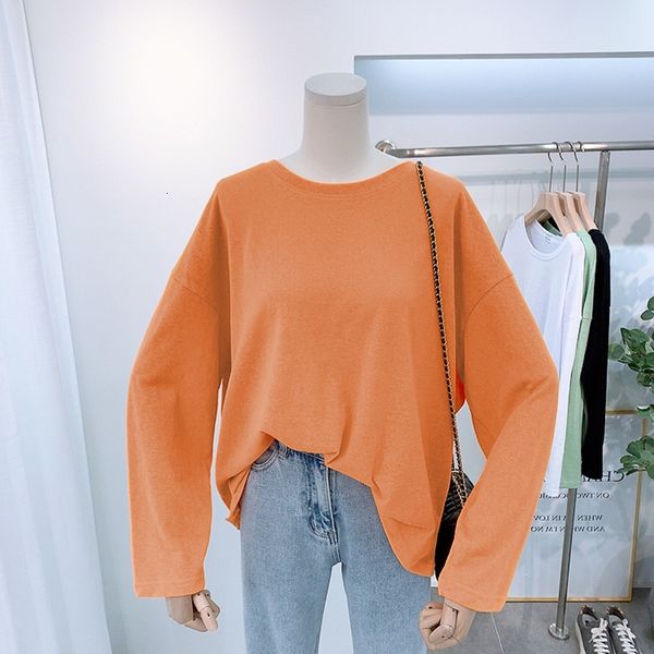 100% long sleeve cotton female t-shirt 2021 autumn fashion new student version loose color deep shirt u7f5, White
100% long sleeve cotton female t-shirt 2021 autumn fashion new student version loose color deep shirt u7f5, White