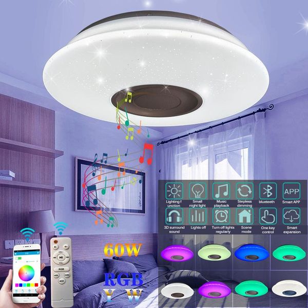 ceiling lights 60w modern led home lighting bluetooth music light living room bedroom lamp smart lamp+remote control
ceiling lights 60w modern led home lighting bluetooth music light living room bedroom lamp smart lamp+remote control