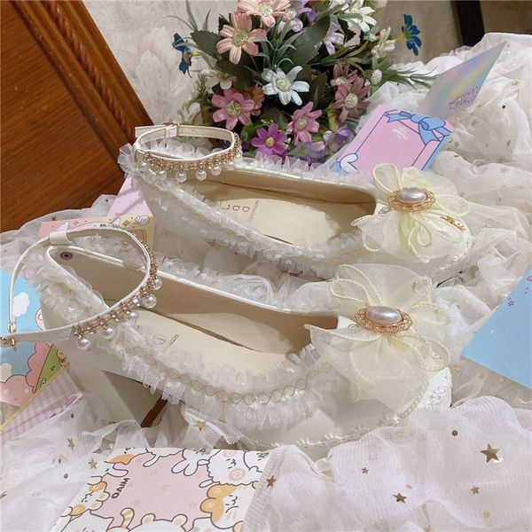 princess sweet loli girls pearl kawaii tea japanese party anime ladies lolita women's shoes cosplay archery five-inch heels ddj0, Black
princess sweet loli girls pearl kawaii tea japanese party anime ladies lolita women's shoes cosplay archery five-inch heels ddj0, Black