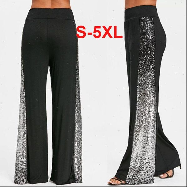 sequined shinning gradient fashion women pants wide leg floor length black loose summer thin trousers long large size, Black;white
sequined shinning gradient fashion women pants wide leg floor length black loose summer thin trousers long large size, Black;white