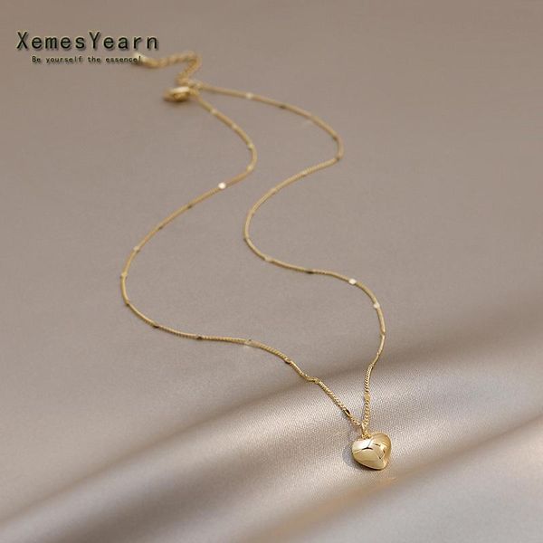 pendant necklaces 2021 classic simple gold heart stainless steel short necklace for woman korean fashion jewelry girl sexy, Silver
pendant necklaces 2021 classic simple gold heart stainless steel short necklace for woman korean fashion jewelry girl sexy, Silver