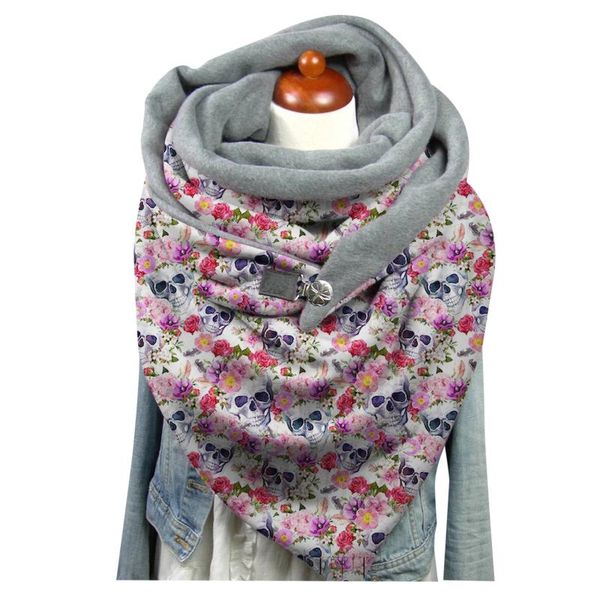 scarves winter halloween print scarf button soft wrap casual fashion women warm shawls, Blue;gray
scarves winter halloween print scarf button soft wrap casual fashion women warm shawls, Blue;gray