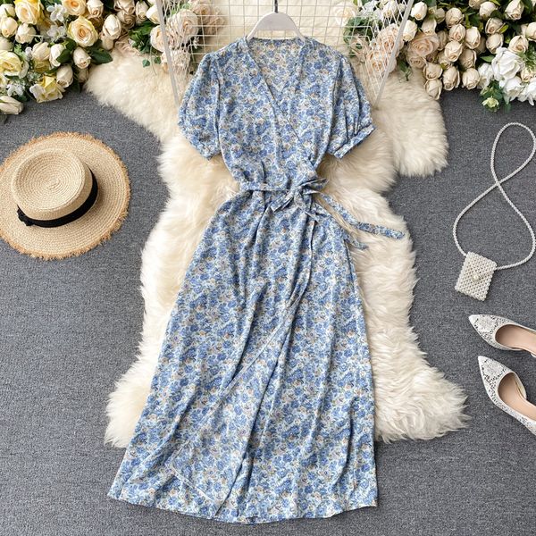 2021 new bohemia v-neck floral print wrap elegant women slim midi casual beach holiday summer yxl1, Black;gray
2021 new bohemia v-neck floral print wrap elegant women slim midi casual beach holiday summer yxl1, Black;gray