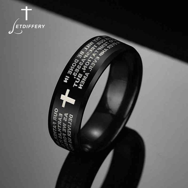 letdiffery stainless steel black color jesus cross ring letter bible prayer finger rings for men 8mm amulet jewelry, Silver
letdiffery stainless steel black color jesus cross ring letter bible prayer finger rings for men 8mm amulet jewelry, Silver