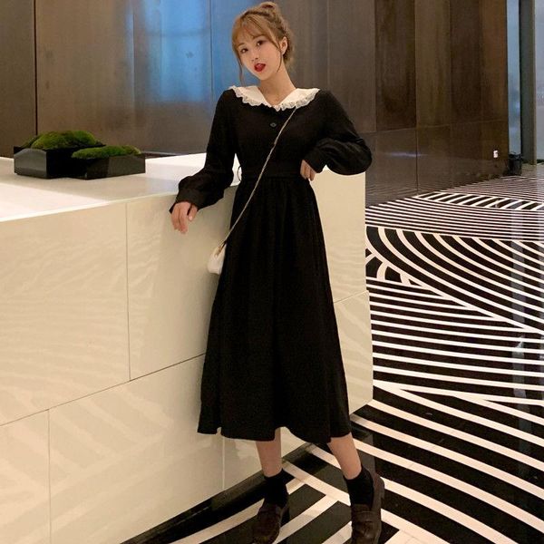 casual dresses women 2021 spring autumn midi dress fashion female vintage lantern sleeves a-line chic vestido retro z31, Black;gray
casual dresses women 2021 spring autumn midi dress fashion female vintage lantern sleeves a-line chic vestido retro z31, Black;gray
