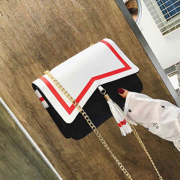 backpack cute cartoon magic sakura tassel shoulder bag fashion color contrast animation messenger chain women's, Black;red
backpack cute cartoon magic sakura tassel shoulder bag fashion color contrast animation messenger chain women's, Black;red
