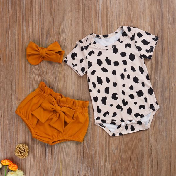 0-24m toddler kid girl 3 pcs suit romper pants headband sets bow decorated short sleeve leopard printed sets, White
0-24m toddler kid girl 3 pcs suit romper pants headband sets bow decorated short sleeve leopard printed sets, White