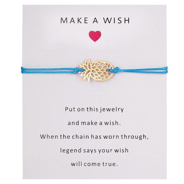 charm bracelets rinhoo fashion with paper card cute pineapple woven adjustable women daily rope bracelet jewlery accessories, Golden;silver
charm bracelets rinhoo fashion with paper card cute pineapple woven adjustable women daily rope bracelet jewlery accessories, Golden;silver