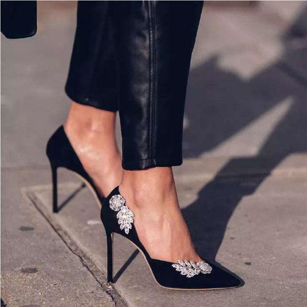 dress shoes est flower crystal embellished wedding high heel woman thin heels pointed toe bling rhinestone pumps lady catwalk, Black
dress shoes est flower crystal embellished wedding high heel woman thin heels pointed toe bling rhinestone pumps lady catwalk, Black