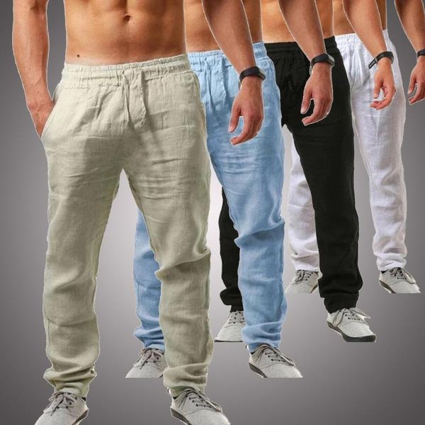 2021 new men's cotton linen pants male summer breathable solid color linen trousers fitness streetwear m-3xl, Black
2021 new men's cotton linen pants male summer breathable solid color linen trousers fitness streetwear m-3xl, Black