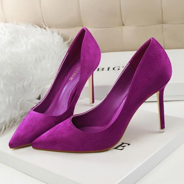 dress shoes 9 candy colors woman 9cm high heels lady green purple burgundy pumps suede classic scarpin wedding plus size 43 party prom, Black
dress shoes 9 candy colors woman 9cm high heels lady green purple burgundy pumps suede classic scarpin wedding plus size 43 party prom, Black