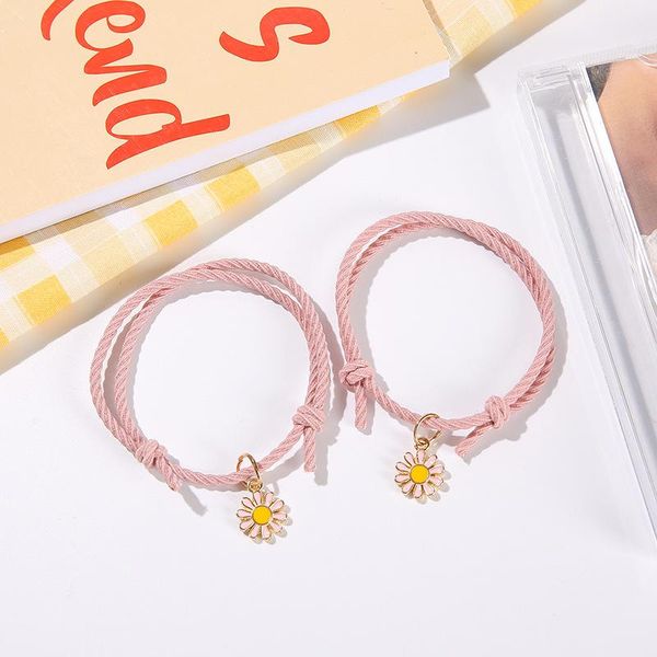charm bracelets 2pcs small daisies couple bracelet multi-color adjustable handmad simple durable jewelry gifts for women men bh, Golden;silver
charm bracelets 2pcs small daisies couple bracelet multi-color adjustable handmad simple durable jewelry gifts for women men bh, Golden;silver