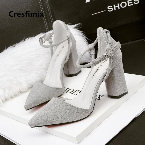 dress shoes cresfimix women fashion comfortable grey flock high heel lady casual office square black c2615
dress shoes cresfimix women fashion comfortable grey flock high heel lady casual office square black c2615
