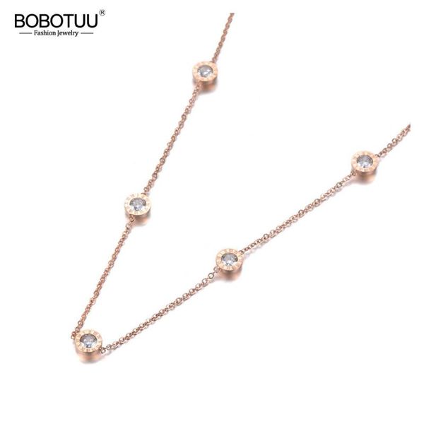 chokers bobotuu trendy titanium steel 5pcs roman numeral cz crystal charm pendant jewelry rose gold wedding necklaces for women bn19101, Golden;silver
chokers bobotuu trendy titanium steel 5pcs roman numeral cz crystal charm pendant jewelry rose gold wedding necklaces for women bn19101, Golden;silver