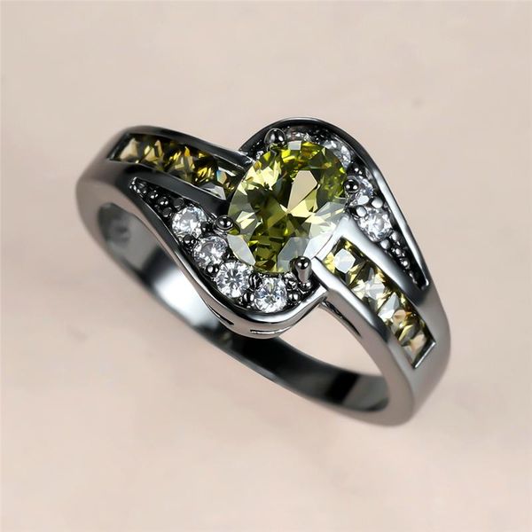 wedding rings luxury female olive green crystal vintage 14kt black gold for women promise oval zircon engagement ring, Slivery;golden
wedding rings luxury female olive green crystal vintage 14kt black gold for women promise oval zircon engagement ring, Slivery;golden