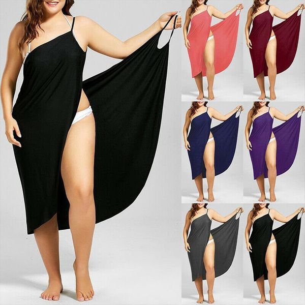 plus size bikini cover up women dresses sarong beach pareo wrap strappy dress holiday uk style summer swimsuit, Black;gray
plus size bikini cover up women dresses sarong beach pareo wrap strappy dress holiday uk style summer swimsuit, Black;gray