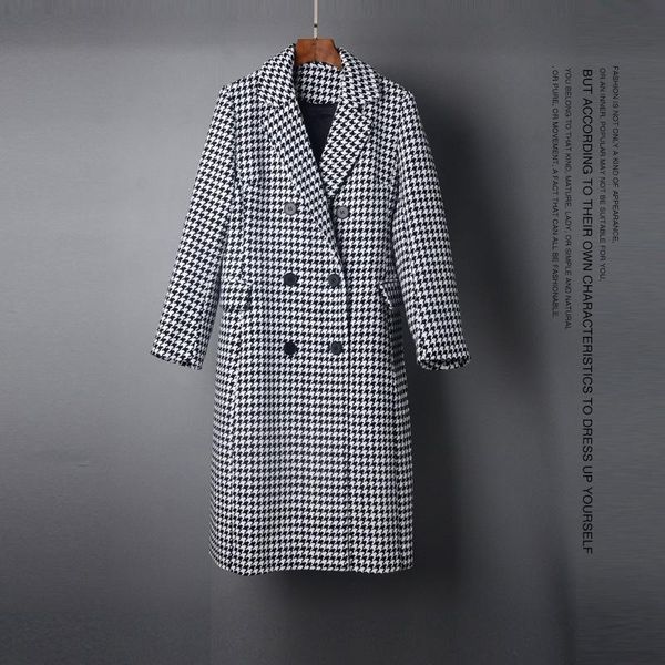 women's trench coats 2021 autumn winter women vintage plaid long coat double breasted retro outwear female woolen overcoat, Tan;black
women's trench coats 2021 autumn winter women vintage plaid long coat double breasted retro outwear female woolen overcoat, Tan;black