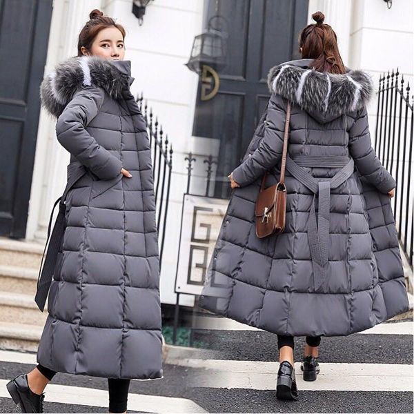 women winter bubble coats long padded clothes fur hood solid color black jacket puffer warm thick winter parkas over knee1
women winter bubble coats long padded clothes fur hood solid color black jacket puffer warm thick winter parkas over knee1