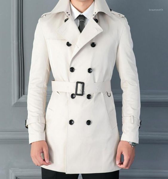 men's trench coats s-6xl 2021 spring fashion personalized customization large size mid-length slim double-breasted coat, Tan;black
men's trench coats s-6xl 2021 spring fashion personalized customization large size mid-length slim double-breasted coat, Tan;black
