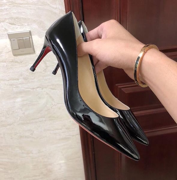 dress shoes red pointed to stilettos six inches high heels then kate bombs luxury brand leather genuine women's wedding shoes 34-44 bag, Black
dress shoes red pointed to stilettos six inches high heels then kate bombs luxury brand leather genuine women's wedding shoes 34-44 bag, Black