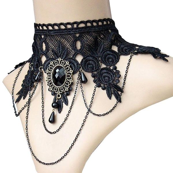 chokers punk boho charms style wedding party black lace choker bohemian beads tassels chain pendant necklace for women jewelry vintage, Golden;silver
chokers punk boho charms style wedding party black lace choker bohemian beads tassels chain pendant necklace for women jewelry vintage, Golden;silver