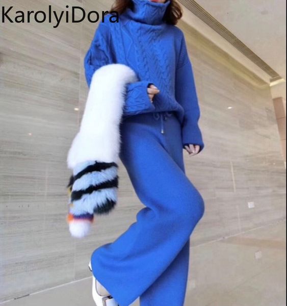female fashion wool casual knitted tights high-necked nightgown and wide legged suit two-piece woman's leg xkjr, Gray
female fashion wool casual knitted tights high-necked nightgown and wide legged suit two-piece woman's leg xkjr, Gray