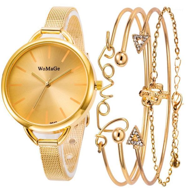 wristwatches fashion ladies watches with 4 -piece bracelet stainless steel watchband analog quartz clock montre femme, Slivery;brown
wristwatches fashion ladies watches with 4 -piece bracelet stainless steel watchband analog quartz clock montre femme, Slivery;brown