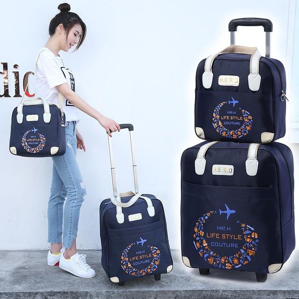 duffel bags 2pcs/set wheeled bag travel women handbag wheels trolley large capacity boarding luggage suitcase
duffel bags 2pcs/set wheeled bag travel women handbag wheels trolley large capacity boarding luggage suitcase