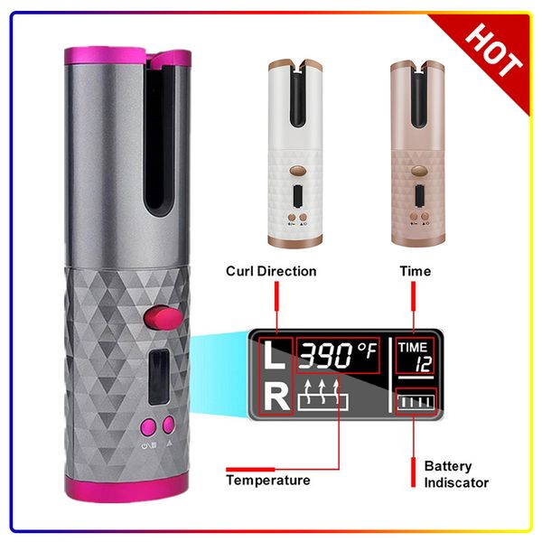 1set cordless automatic hair curler usb rechargeable auto rotating curling led display temperature for curly machine
1set cordless automatic hair curler usb rechargeable auto rotating curling led display temperature for curly machine
