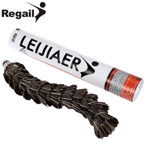 regail 12 pcs portable black duck feather shuttlecocks badminton ball for competition training badminton ball for sports
regail 12 pcs portable black duck feather shuttlecocks badminton ball for competition training badminton ball for sports