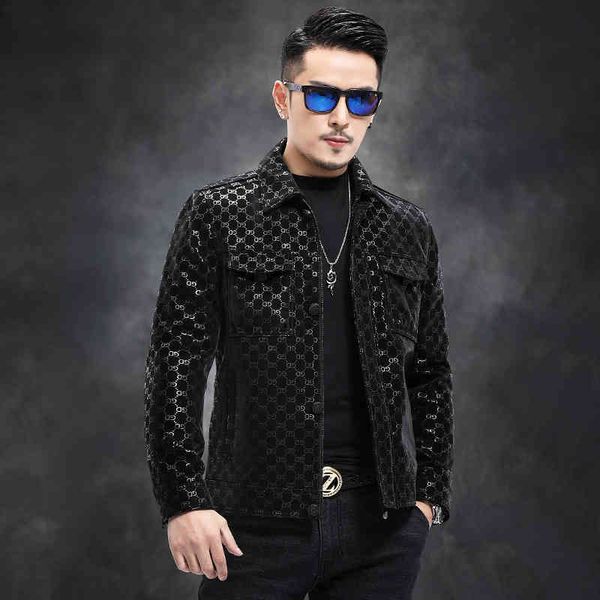 haining lter autumn and winter new leisure leather short lapel sheep men's casual motorcycle et, Black
haining lter autumn and winter new leisure leather short lapel sheep men's casual motorcycle et, Black