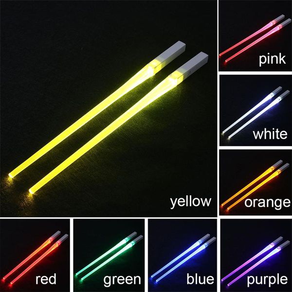 2pcs 1pair funny luminous chopsticks party home accessories glowing tools dinning 8 color kitchen supply tableware
2pcs 1pair funny luminous chopsticks party home accessories glowing tools dinning 8 color kitchen supply tableware