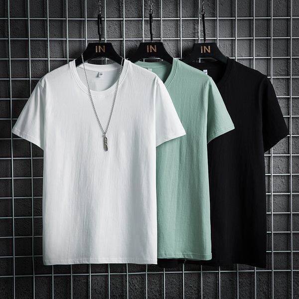 2021 new solid color men's t shirt mens cotton t-shirts summer skateboard tee boy skate tshirt sportswear tees european plus size 9h34, White;black
2021 new solid color men's t shirt mens cotton t-shirts summer skateboard tee boy skate tshirt sportswear tees european plus size 9h34, White;black