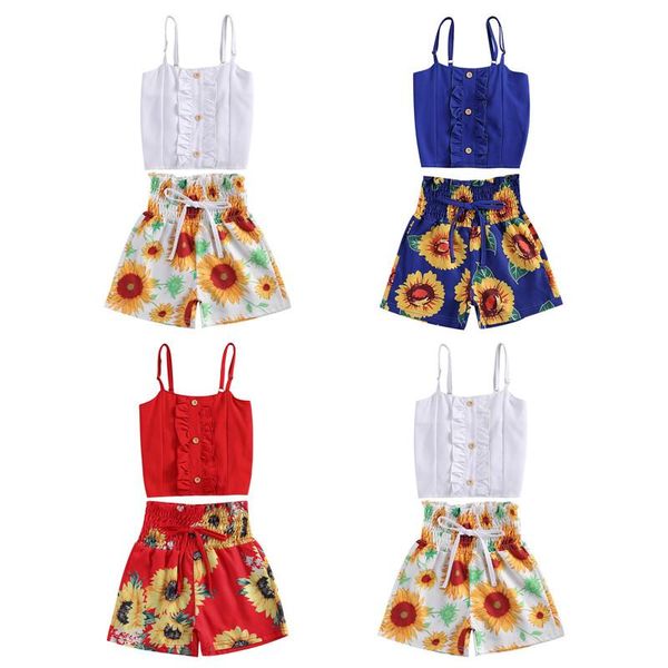 clothing sets 1-6y fashion kids girls clothes 2pcs toddler princess summer lace sleeveless vest sunflowers print shorts, White
clothing sets 1-6y fashion kids girls clothes 2pcs toddler princess summer lace sleeveless vest sunflowers print shorts, White