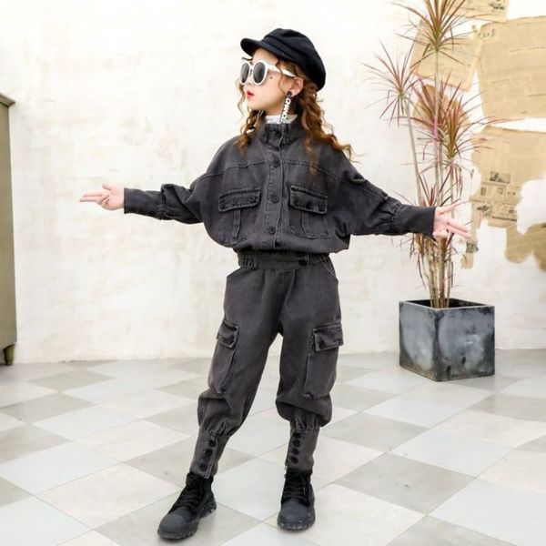 2020 jeans and suit autumn new children's sports baby spring casual, White