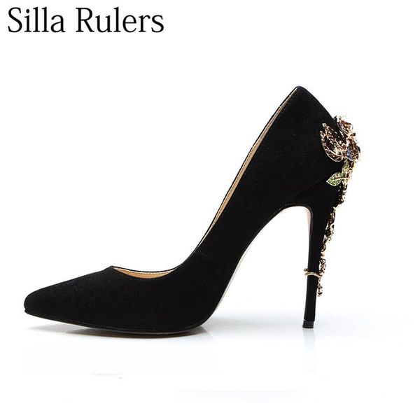 dress shoes silla rulers luxuriou crystal pointed toe super high heels pumps women genuine leather mary janes party, Black
dress shoes silla rulers luxuriou crystal pointed toe super high heels pumps women genuine leather mary janes party, Black