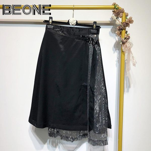 skirts beone2021 summer fashion ins high waist irregular sequined half-length skirt medium-length with red splicing design sens, Black
skirts beone2021 summer fashion ins high waist irregular sequined half-length skirt medium-length with red splicing design sens, Black