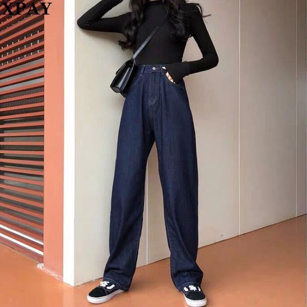 women's jeans women solid fashion waist korean 2021 spring autumn summer denim pants soft wide leg, Blue
women's jeans women solid fashion waist korean 2021 spring autumn summer denim pants soft wide leg, Blue