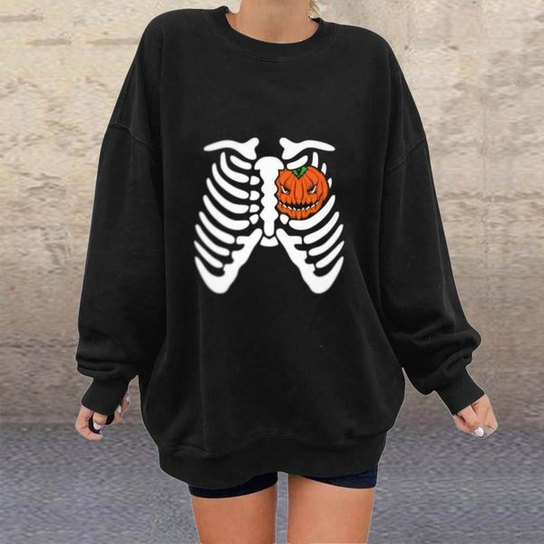 women's hoodies & sweatshirts plus size halloween pumpkin printing pullover women casual long sleeve sweatshirt winter thick 40#, Black
women's hoodies & sweatshirts plus size halloween pumpkin printing pullover women casual long sleeve sweatshirt winter thick 40#, Black