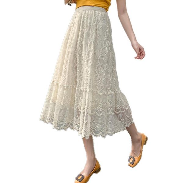 skirts arrival 2021 spring summer women high waist slim long skirt quality vintage crocheted hollow out lace, Black
skirts arrival 2021 spring summer women high waist slim long skirt quality vintage crocheted hollow out lace, Black