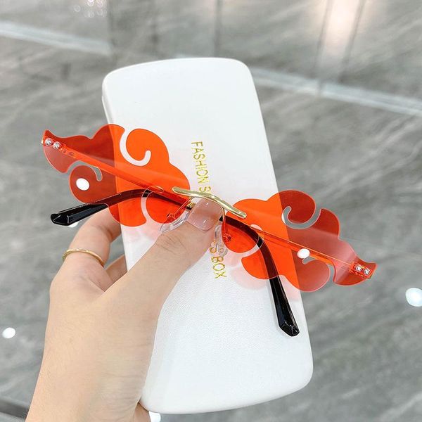 sunglasses fashion unique rimless cloud shape for women vintage candy color eyewear men red purple sun glasses shades uv400, White;black
sunglasses fashion unique rimless cloud shape for women vintage candy color eyewear men red purple sun glasses shades uv400, White;black