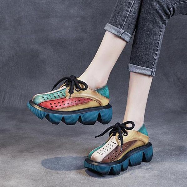 dress shoes women sandals female retro mixed color summer genuine leather sandalias lace-up wedges hollow handmade concise beach, Black
dress shoes women sandals female retro mixed color summer genuine leather sandalias lace-up wedges hollow handmade concise beach, Black
