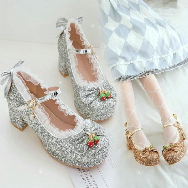 zawsthia glitter bling sequined cloth japanese lolita girls jk shoes chunky heels lace ruffle bowtie knot women mary janes pumps, Black
zawsthia glitter bling sequined cloth japanese lolita girls jk shoes chunky heels lace ruffle bowtie knot women mary janes pumps, Black