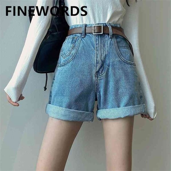 fiords classic washed blue high waist shorts jeans women summer beach denim korean casual wide leg cuff 210724, White;black
fiords classic washed blue high waist shorts jeans women summer beach denim korean casual wide leg cuff 210724, White;black