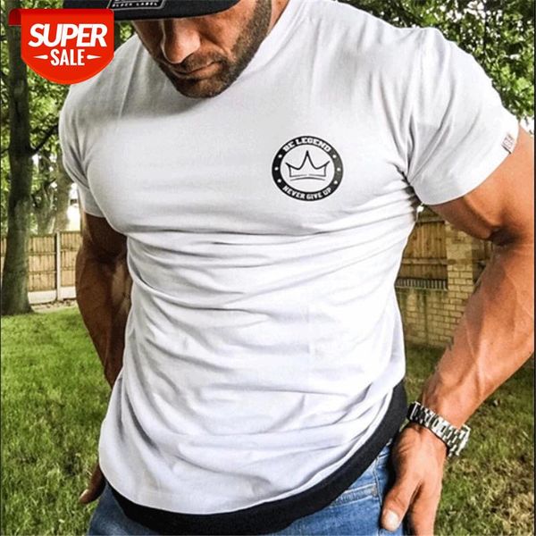 2019 new men t shirt fashion stitching cotton breathable mens short sleeve fitness gyms tee tight casual summer camisetas #um5e, White;black
2019 new men t shirt fashion stitching cotton breathable mens short sleeve fitness gyms tee tight casual summer camisetas #um5e, White;black