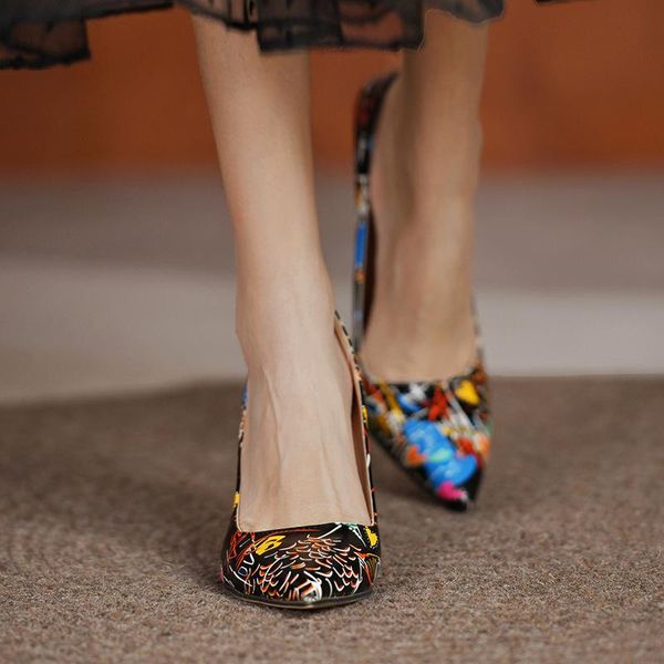 dress shoes women on heels autumn winter 2021 stiletto high graffiti nightclub fashion large size single 9.5 sandals, Black
dress shoes women on heels autumn winter 2021 stiletto high graffiti nightclub fashion large size single 9.5 sandals, Black