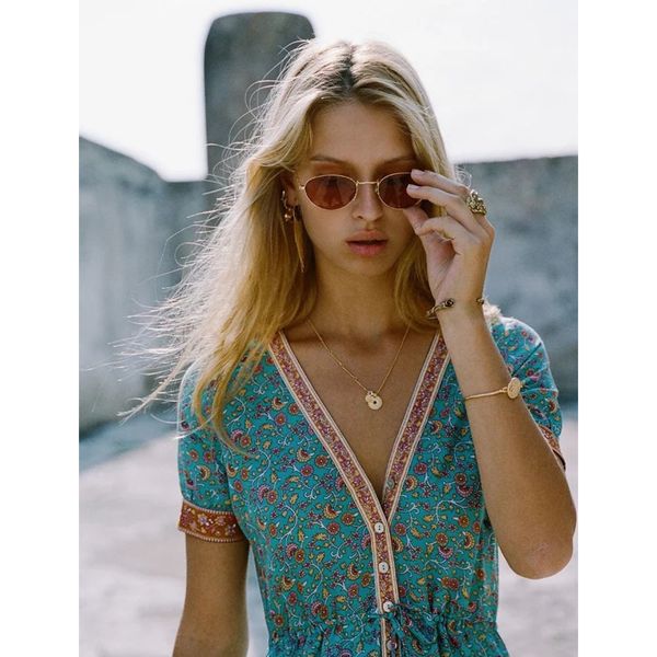 spring summer women 2020 elegant short sleeves patchwork party female boho vintage v neck button long es ao4z, Black
spring summer women 2020 elegant short sleeves patchwork party female boho vintage v neck button long es ao4z, Black