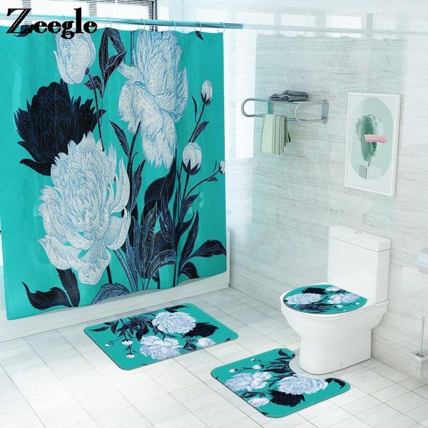 bath mats home decor mat and shower curtain set peony flower print toilet anti-slip floor carpet for bathroom rug
bath mats home decor mat and shower curtain set peony flower print toilet anti-slip floor carpet for bathroom rug