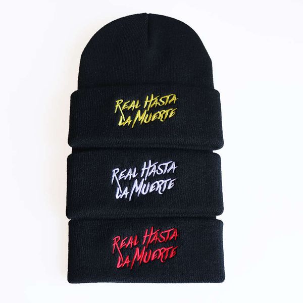 hat trend real hasta la muerte embroidery knitted hat wool hip hop pullover hat, Blue;gray
hat trend real hasta la muerte embroidery knitted hat wool hip hop pullover hat, Blue;gray